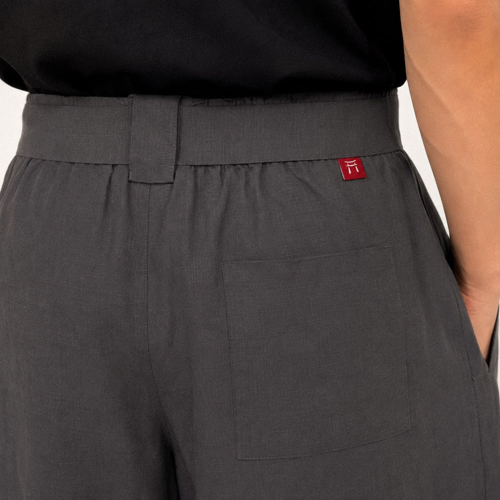 Kaze - Pantalon court plissé japonais