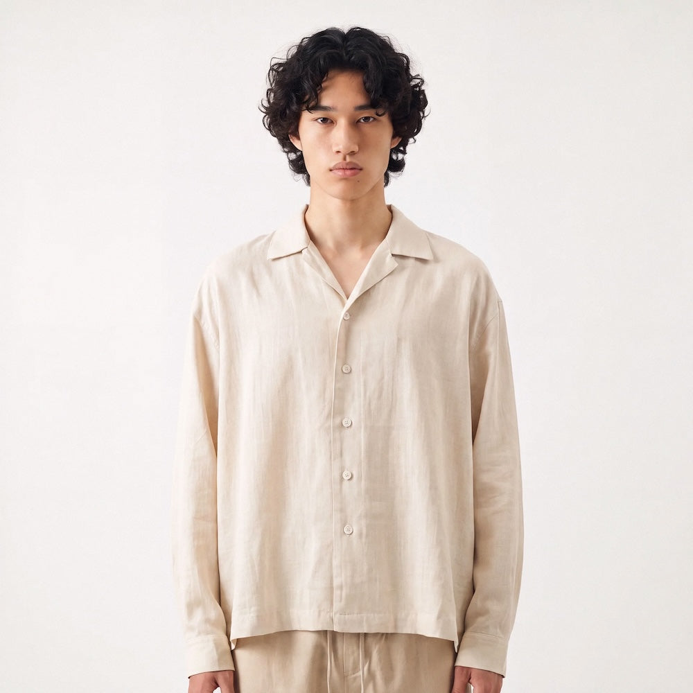 Suna - Chemise japonaise oversize cropped
