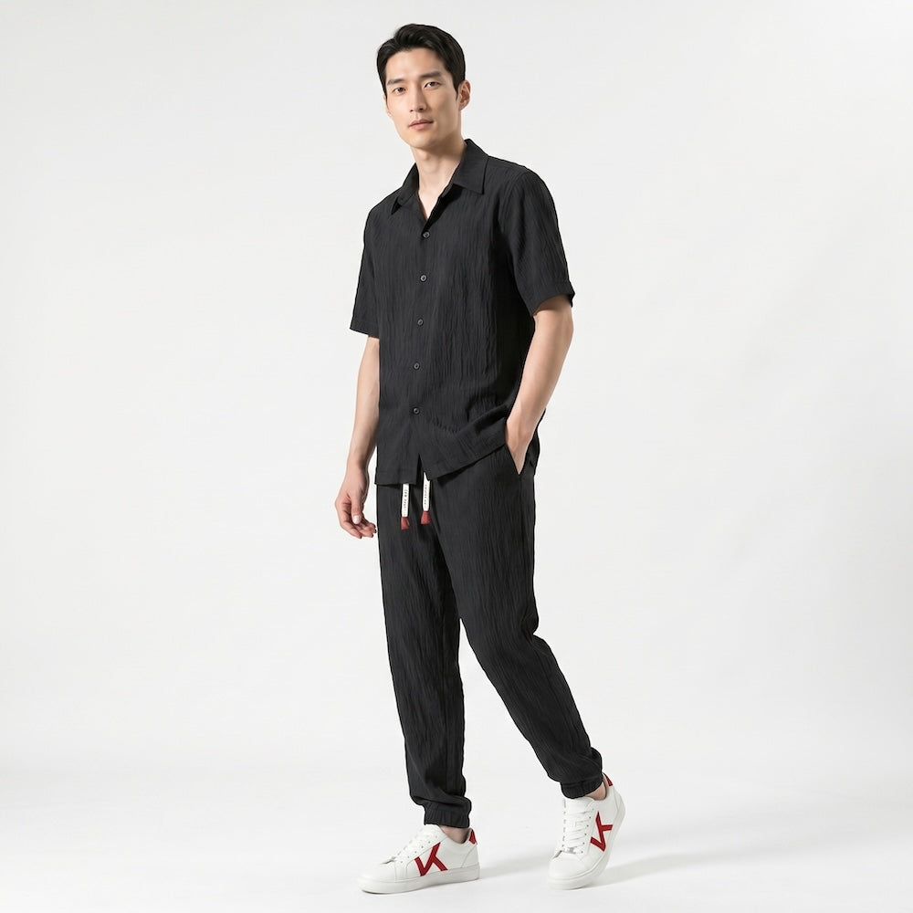 Taiyo - Chemise à manches courtes slim fit