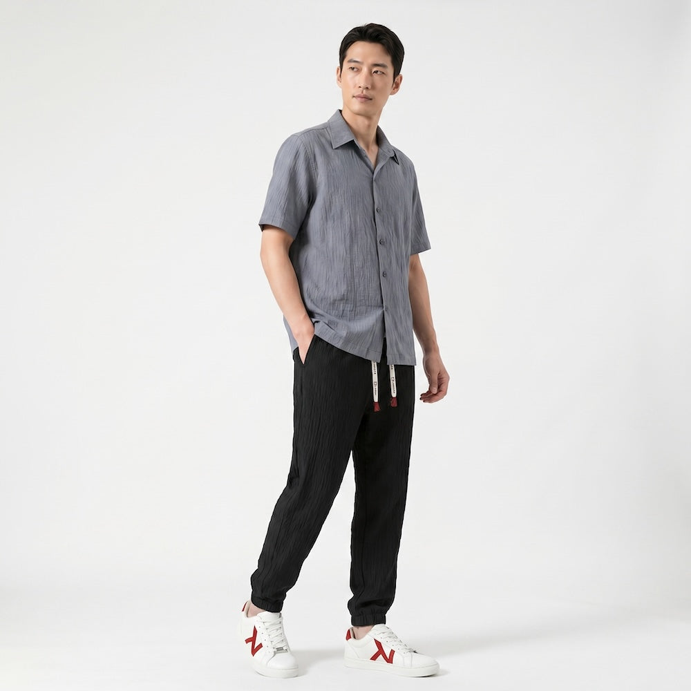 Taiyo - Chemise à manches courtes slim fit