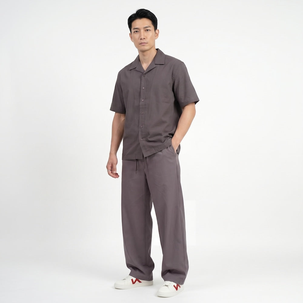 Hane - Pantalon balloon relax en lin