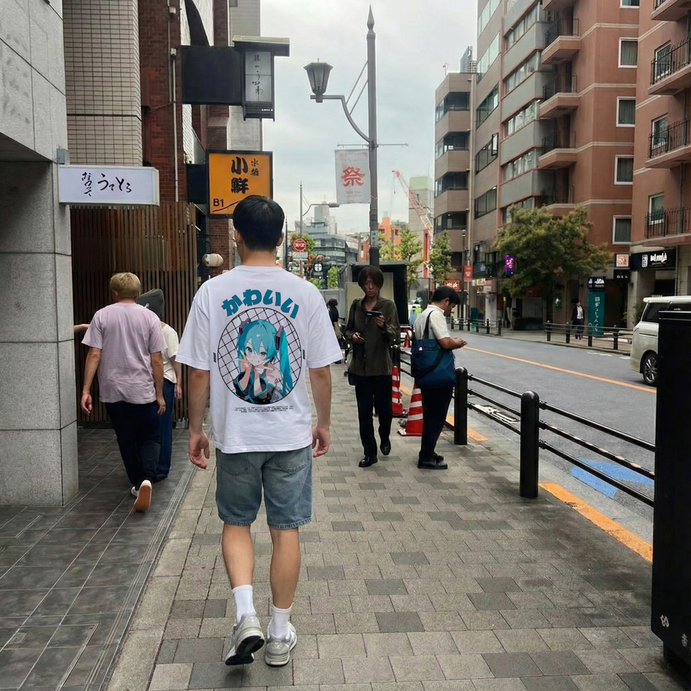 Kawaii - T-shirt japonais oversize