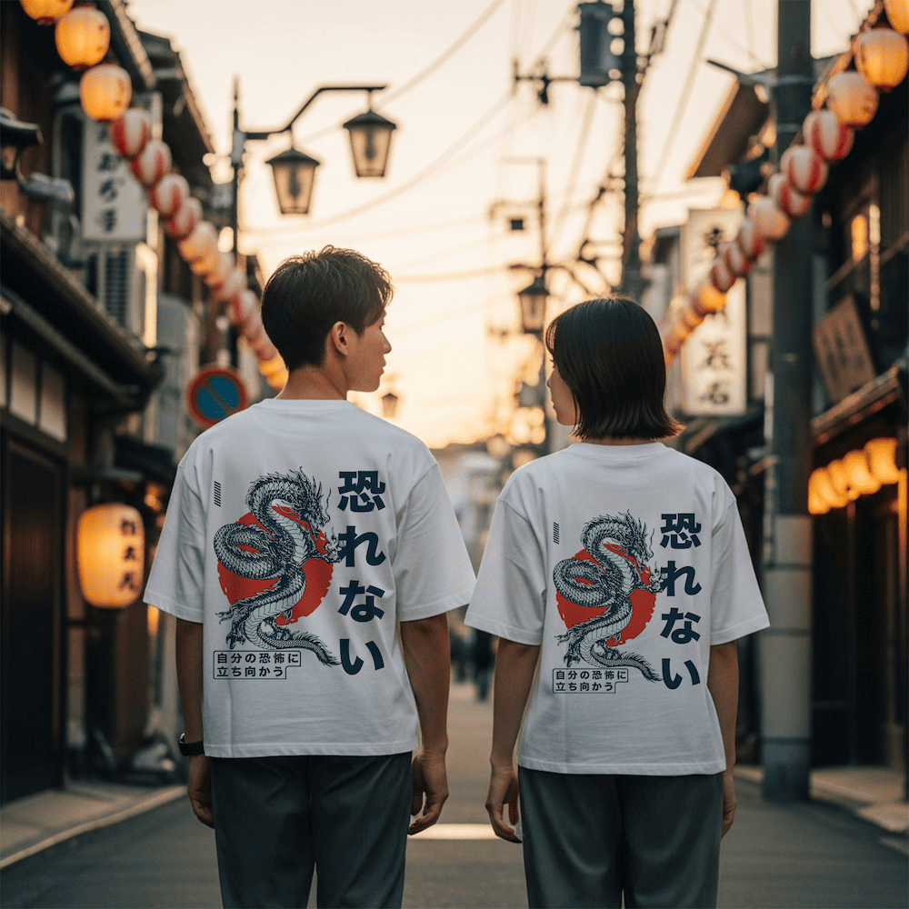 Ryū - T-shirt japonais oversize