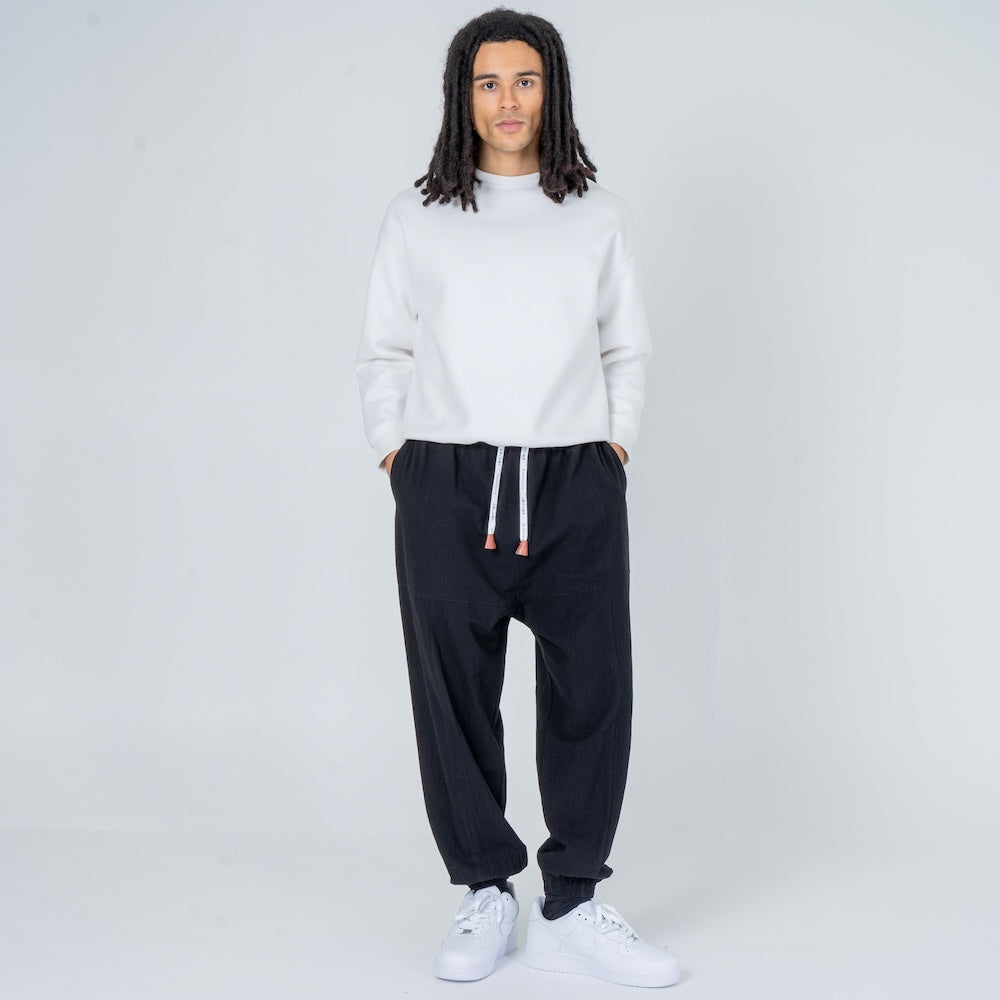 Shao - Pantalon harem confort en coton