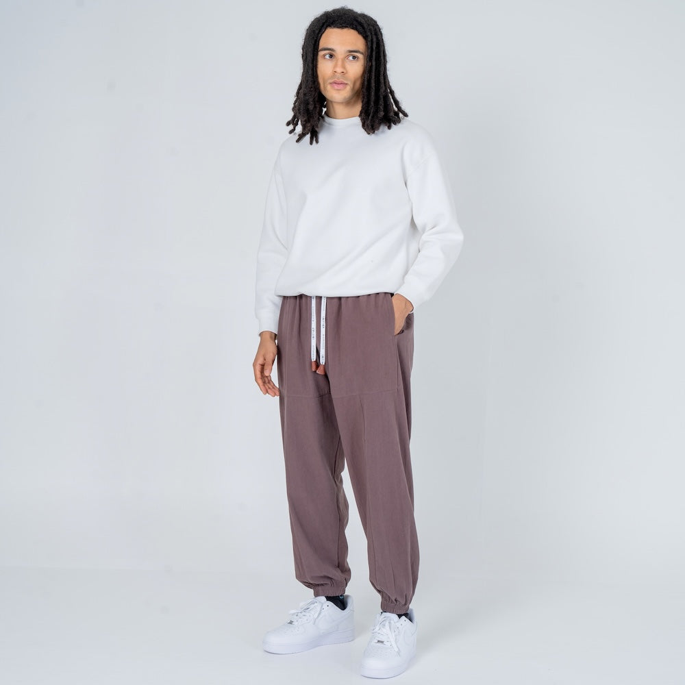 Shao - Pantalon harem confort en coton