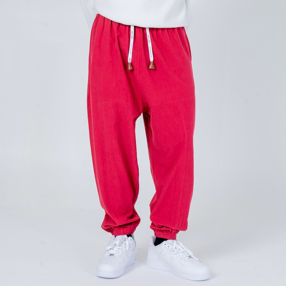 Shao - Pantalon harem confort en coton